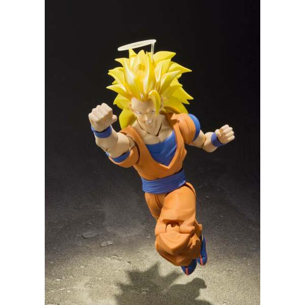 Figura Son Goku SSJ 3 Dragonball Z S.H. Figuarts Bandai Tamashii Nations, 16 cm - Collector4U.com