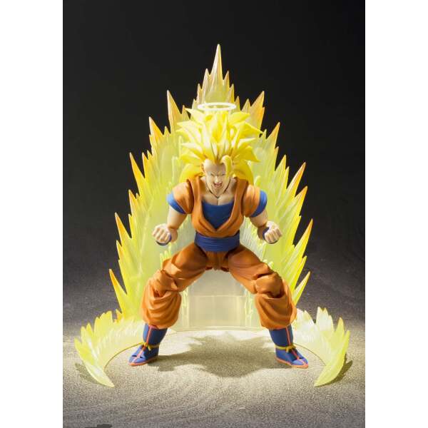 Figura Son Goku SSJ 3 Dragonball Z S.H. Figuarts Bandai Tamashii Nations, 16 cm - Collector4U.com