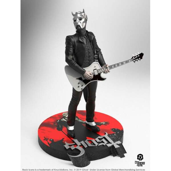 Ghost Estatua Rock Iconz Nameless Ghoul (White Guitar) Limited Edition 22 cm - Collector4U.com