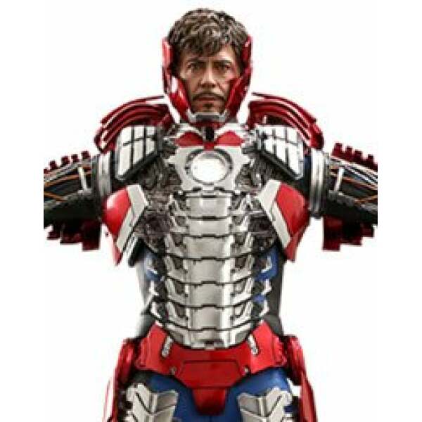 Figura Tony Stark Mark V Suit Up Version Deluxe Iron Man 2 Movie Masterpiece 1/6 Hot Toys 31cm