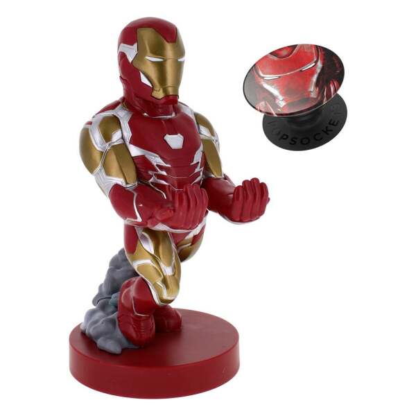 Cable Guy Iron Man & Pop Socket Marvel Comics Special Edition 20 cm Exquisite Gaming - Collector4U.com