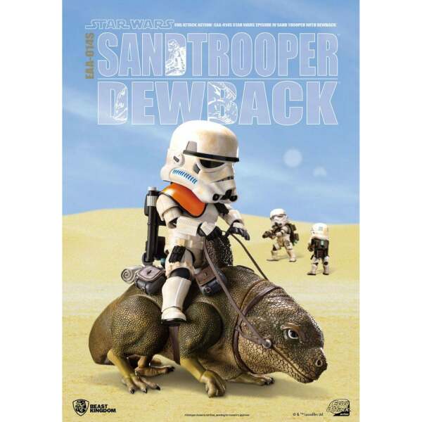 Figura Dewback & Sandtrooper Star Wars Episode IV Egg Attack Action 9/15 cm Beast Kingdom - Collector4U.com