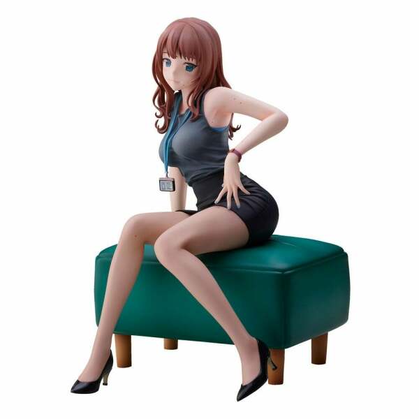 Estatua Original Illustration Senior Office Lady With Many Moles PVC Doshima Illustration 23cm Union Creative - Collector4U.com