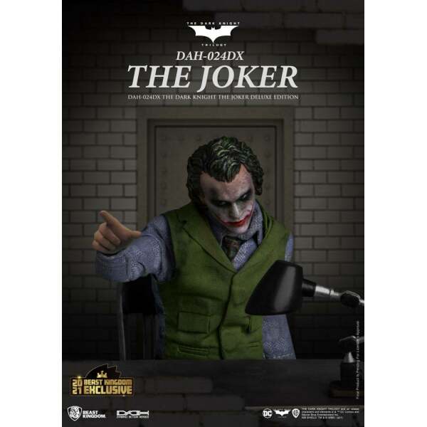 Figura The Joker Deluxe Version Batman The Dark Knight Dynamic 8ction Heroes 1/9 21cm - Collector4U.com