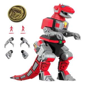 Figura Tyrannosaurus Dinozord Mighty Morphin Power Rangers Galácticos Ultimates 20 cm Super7