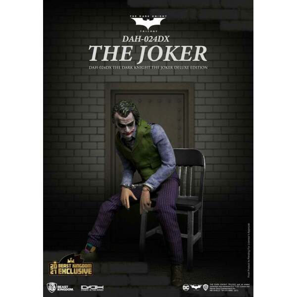 Figura The Joker Deluxe Version Batman The Dark Knight Dynamic 8ction Heroes 1/9 21cm - Collector4U.com