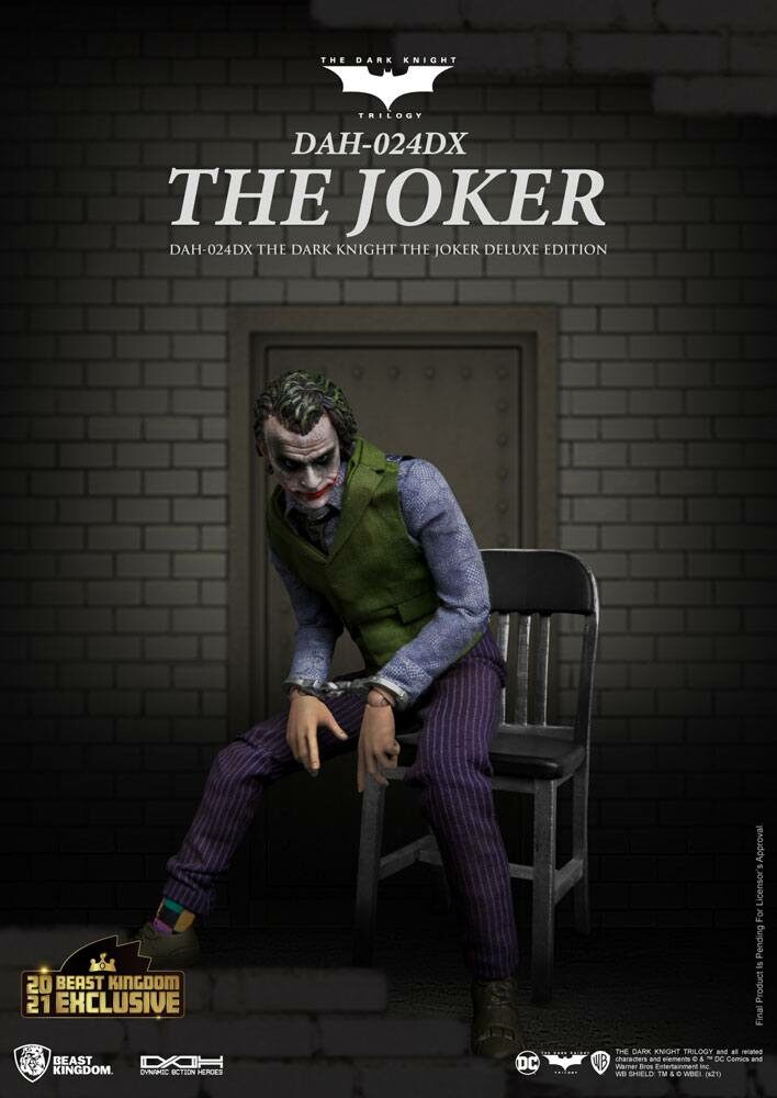 Figura The Joker Deluxe Version Batman The Dark Knight Dynamic 8ction Heroes 1/9 21cm