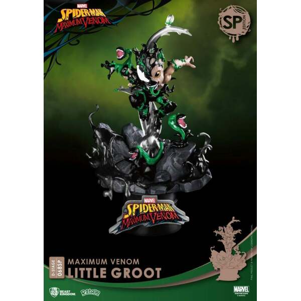 Diorama Maximum Venom Little Groot Special Edition Marvel Comics PVC D-Stage 16cm Beast Kingdom - Collector4U.com