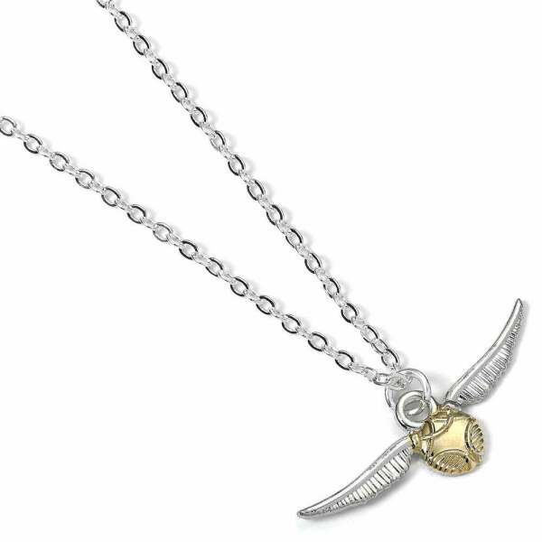 Collar con Colgante La Snitch Dorada Harry Potter (plateado) - Collector4U.com