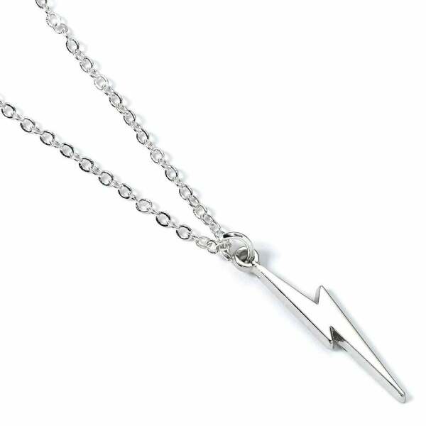 Collar con Colgante Lightning Bolt Harry Potter (plateado) - Collector4U.com