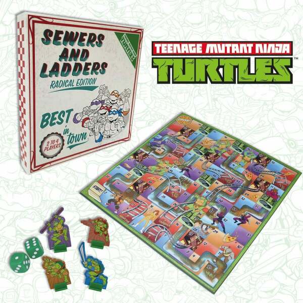 Juego de Mesa Tortugas Ninja Sewers & Ladders *Edición Inglés* FaNaTtik - Collector4U.com