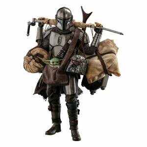 Pack The Mandalorian & Grogu Deluxe Version Star Wars The Mandalorian 2 Figuras 1/6 Hot Toys 30cm - Collector4U.com