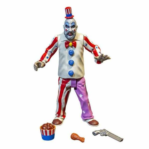 Figura Captain Spaulding La casa de los 1000 Cadáveres Finger Lickin' Pistol Whippin' 15 cm Trick or Treat Studios - Collector4U.com