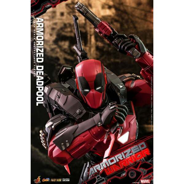Figura Armorized Deadpool Marvel Comic Masterpiece 1/6 Hot Toys 33cm