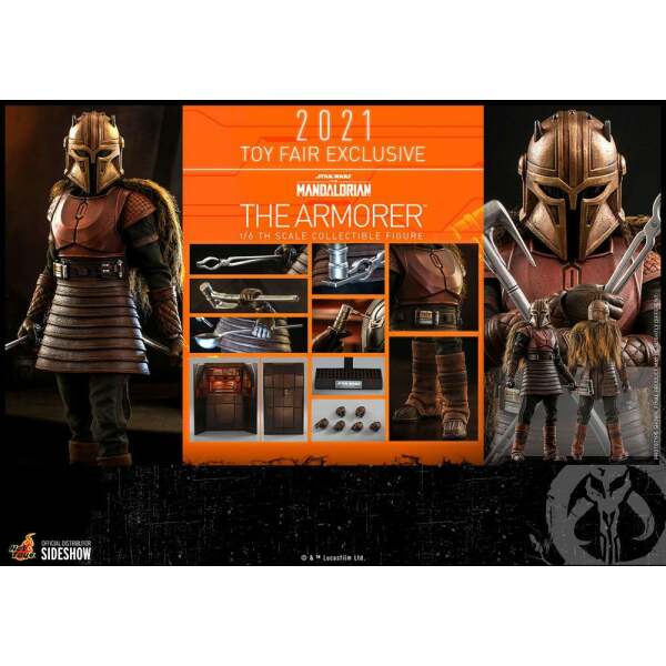 Figura The Armorer 2021 Star Wars The Mandalorian 1/6 Toy Fair Exclusive 29 cm Hot Toys - Collector4U.com