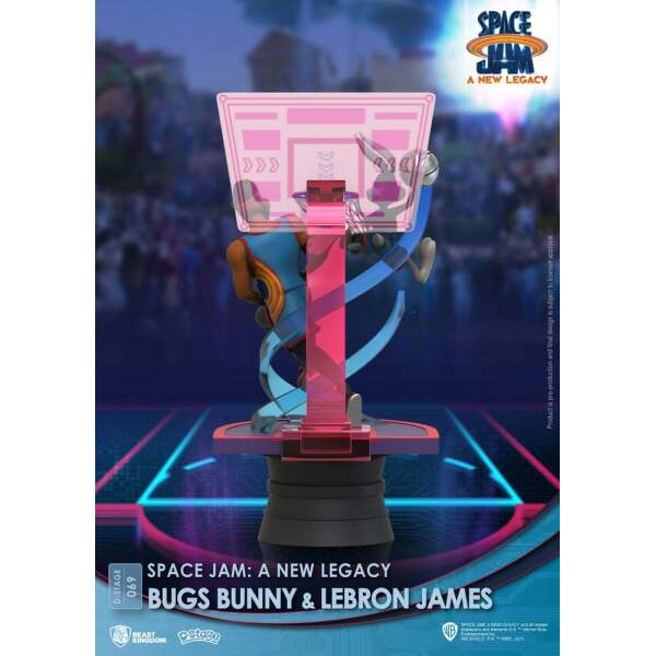 Diorama Bugs Bunny & Lebron James Space Jam: A New Legacy, PVC D-Stage New Version 15cm Beast Kingdom - Collector4U.com