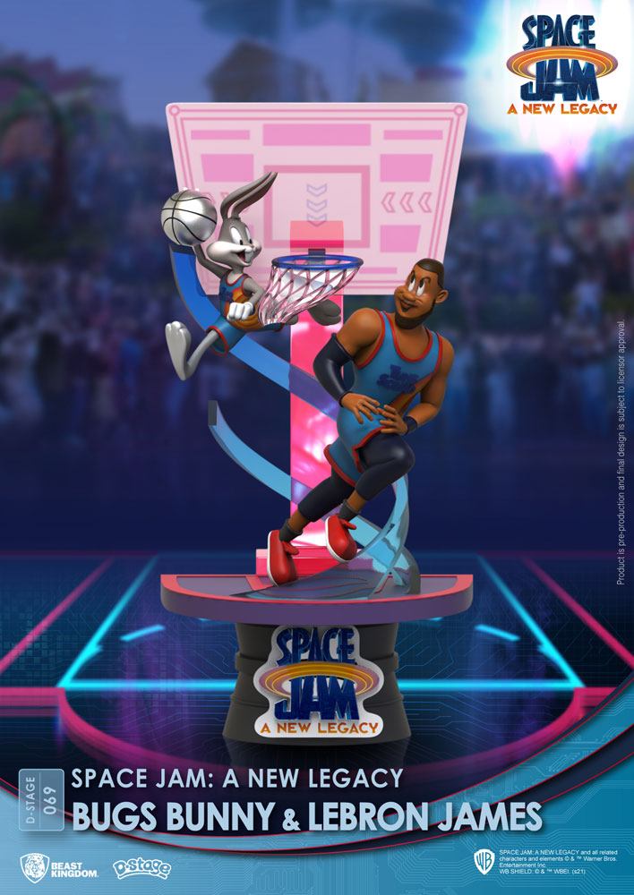 Diorama Bugs Bunny & Lebron James Space Jam: A New Legacy, PVC D-Stage Standard Version 15cm Beast Kingdom