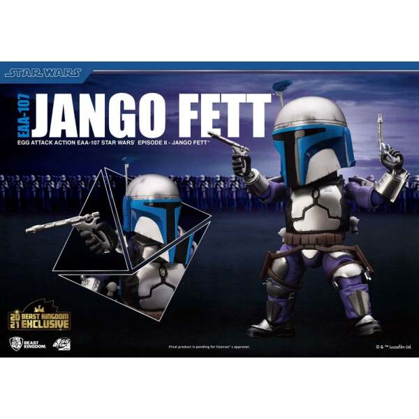 Figura Jango Fett Star Wars Episode Ii Egg Attack Bk Exclusive 16 Cm Beast Kingdom Toys 5