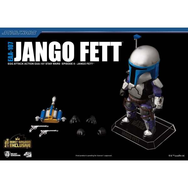 Figura Jango Fett Star Wars Episode Ii Egg Attack Bk Exclusive 16 Cm Beast Kingdom Toys