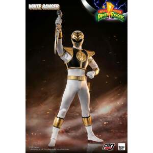 Figura White Ranger Mighty Morphin Power Rangers FigZero 1/6 30cm ThreeZero - Collector4U.com