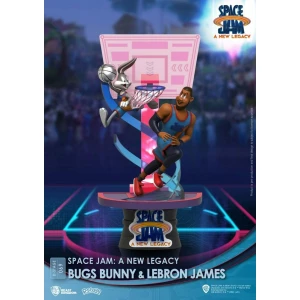 Diorama Bugs Bunny & Lebron James Space Jam: A New Legacy, PVC D-Stage New Version 15cm Beast Kingdom - Collector4U.com