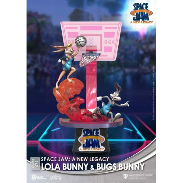 Diorama Lola Bunny & Bugs Bunny Space Jam: A New Legacy, PVC D-Stage Standard Version 15cm Beast Kingdom - Collector4U.com