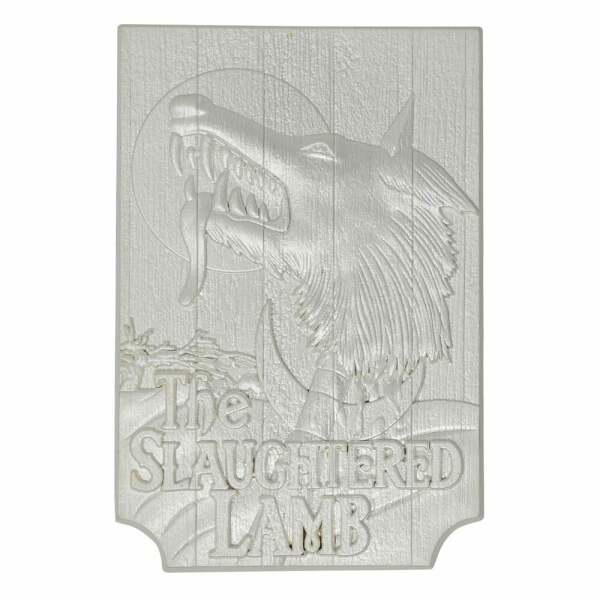 Réplica Slaughtered Lamb Pub Un hombre lobo americano en Londres Sign (plateado) FaNaTtik - Collector4U.com