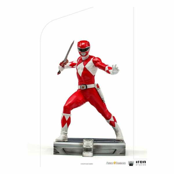 Estatua Red Ranger Power Rangers 1/10 BDS Art Scale 17cm Iron Studios - Collector4U.com