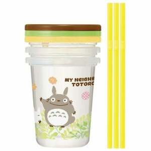 Vasos Mi vecino Totoro Set de 3 con pajas Skater - Collector4U.com