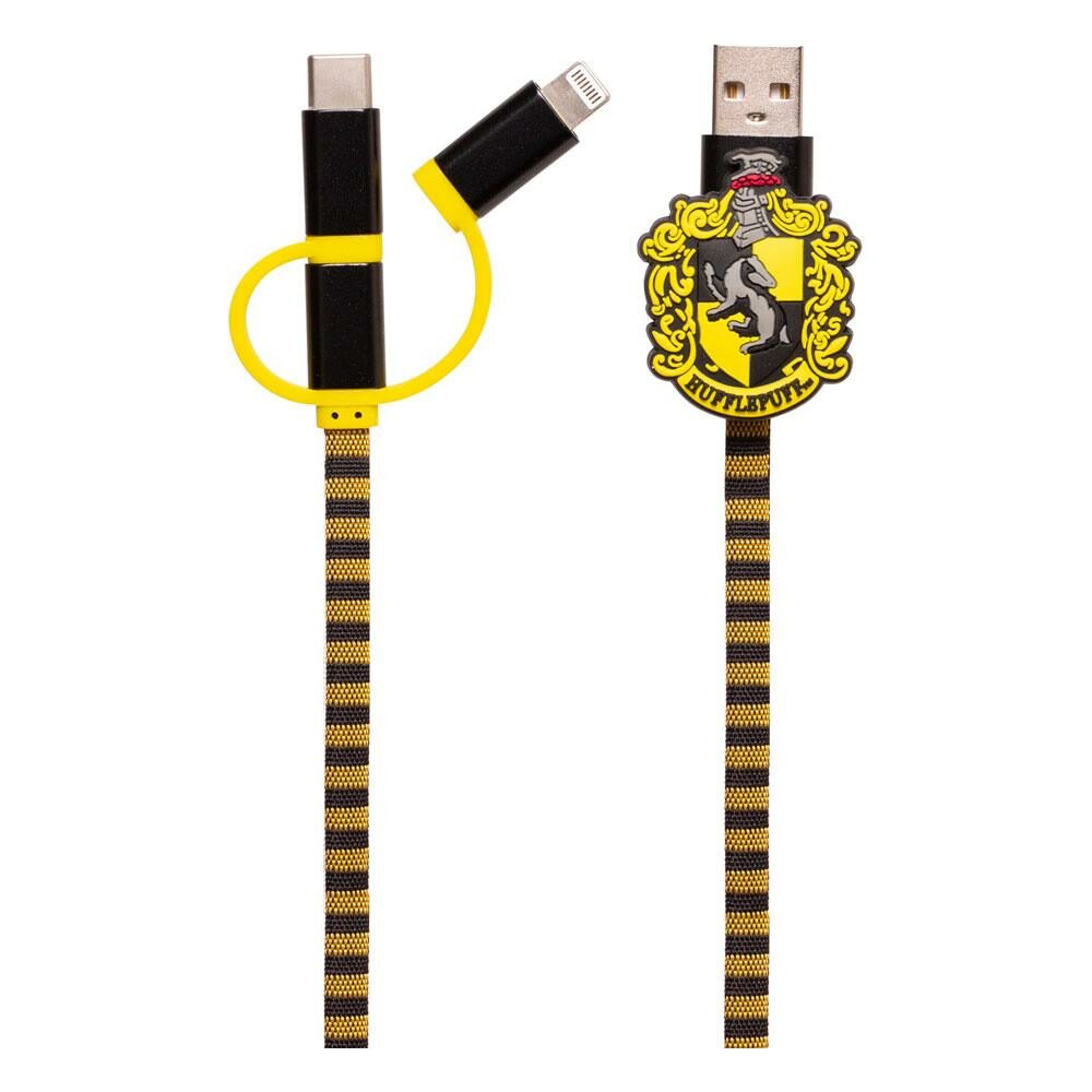 Cable de carga 3in1 Hogwarts Scarf Hufflepuff Harry Potter