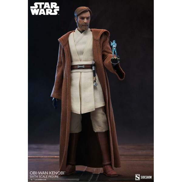 Figura Obi-Wan Kenobi Star Wars The Clone Wars 1/6 30 cm Sideshow - Collector4U.com