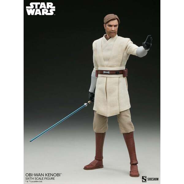 Figura Obi-Wan Kenobi Star Wars The Clone Wars 1/6 30 cm Sideshow - Collector4U.com