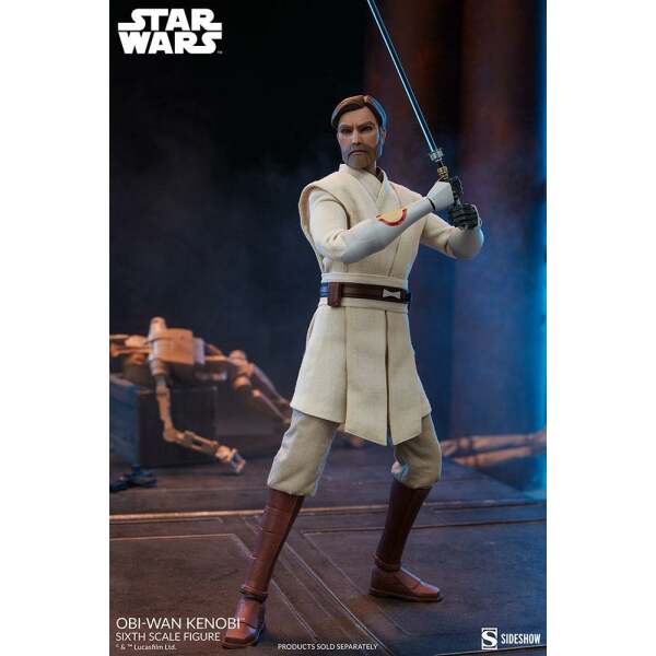 Figura Obi-Wan Kenobi Star Wars The Clone Wars 1/6 30 cm Sideshow - Collector4U.com