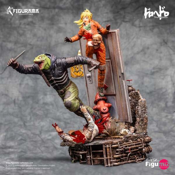 Diorama Dorohedoro Caiman & Nikaido Elite FigumiZ 1/8 37cm Figurama Collectors - Collector4U.com