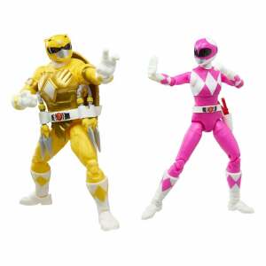 Figuras Morphed April O´Neil & Michelangelo Power Rangers x TMNT Lightning Collection 2022 Hasbro - Collector4U.com