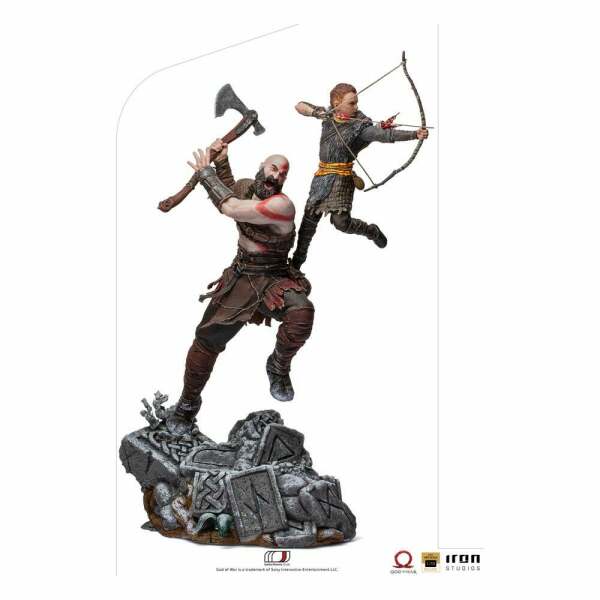 Estatua Kratos & Atreus God of War 1/10 BDS Art Scale 34 cm Iron Studios - Collector4U.com