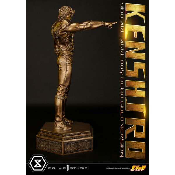 Estatua Kenshiro Fist of the North Star 1/4 You Are Already Dead Gold Version 69 cm Prime 1 Studio - Collector4u.com