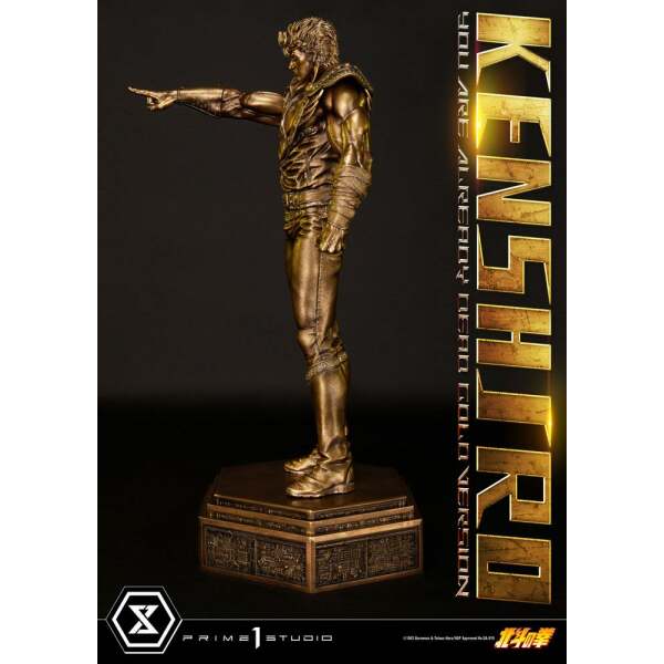 Estatua Kenshiro Fist of the North Star 1/4 You Are Already Dead Gold Version 69 cm Prime 1 Studio - Collector4u.com