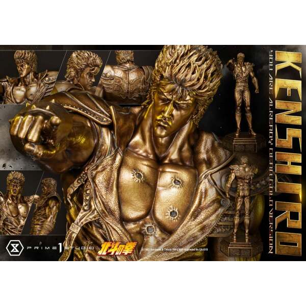 Estatua Kenshiro Fist of the North Star 1/4 You Are Already Dead Gold Version 69 cm Prime 1 Studio - Collector4u.com