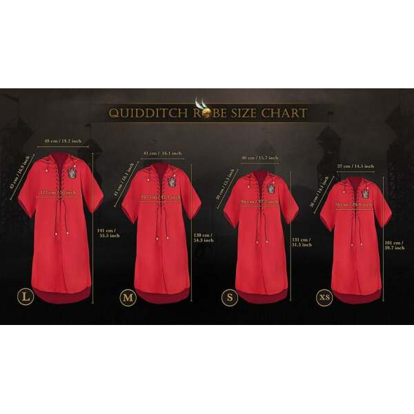 Vestido de Mago Gryffindor Harry Potter Personalizable talla L Cinereplicas - Collector4U.com