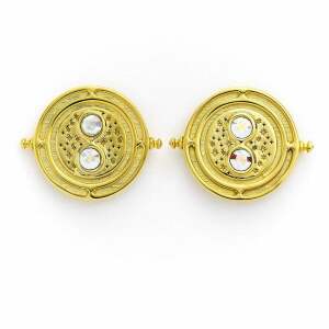 Pendientes Giratiempos Harry Potter x Swarovski (chapado en oro) Carat Shop - Collector4U.com