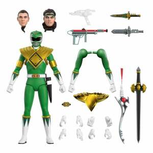 Figura Green Ranger Mighty Morphin Power Rangers Galácticos Ultimates 18 cm Super7 - Collector4U.com