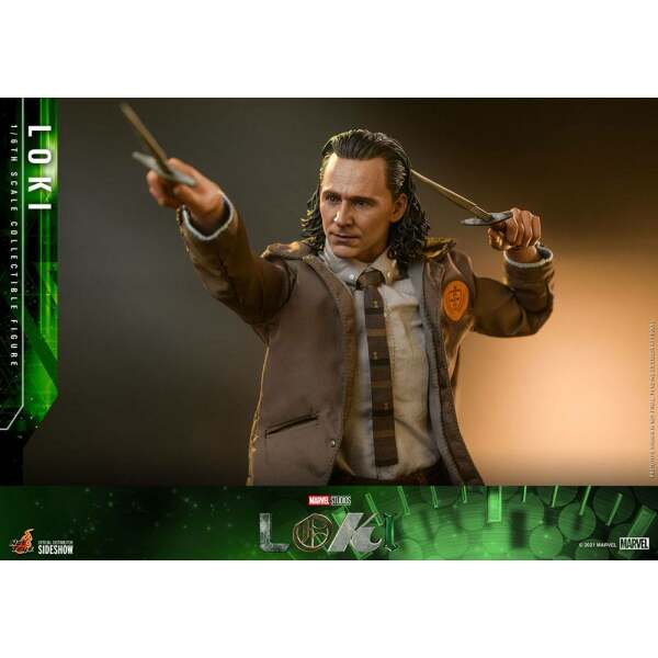 Figura Loki Hot Toys 1/6 31cm - Collector4U.com