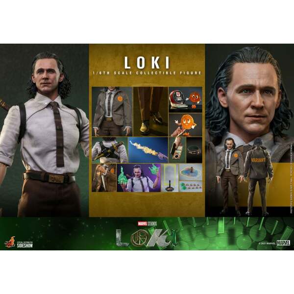 Figura Loki Hot Toys 1/6 31cm - Collector4U.com