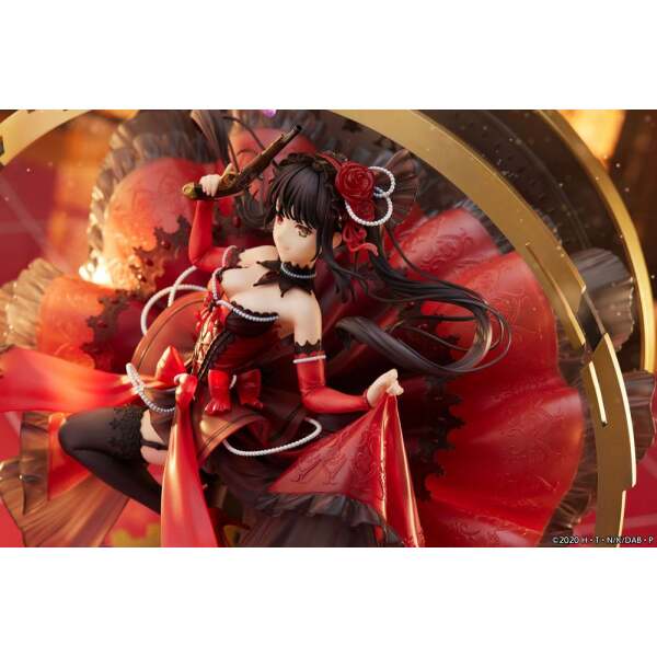 Estatua Kurumi Tokisaki Date A Bullet PVC 1/7 Pigeon Blood Ruby Dress Ver. 33 cm Estream - Collector4U.com