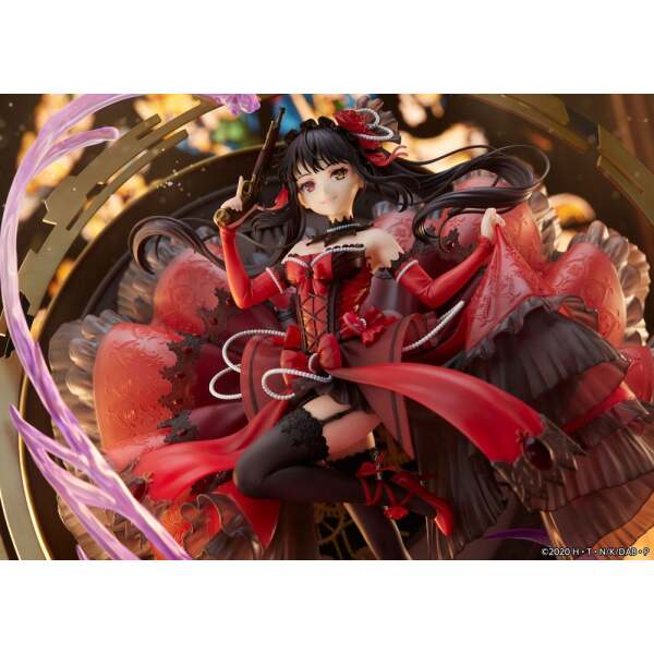 Estatua Kurumi Tokisaki Date A Bullet PVC 1/7 Pigeon Blood Ruby Dress Ver. 33 cm Estream - Collector4U.com