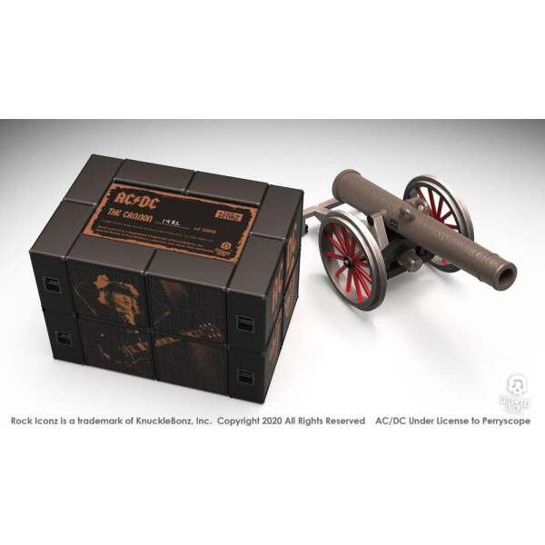 Estatua AC/DC Cannon For Those About to Rock, Rock Ikonz On Tour Knucklebonz - Collector4U.com