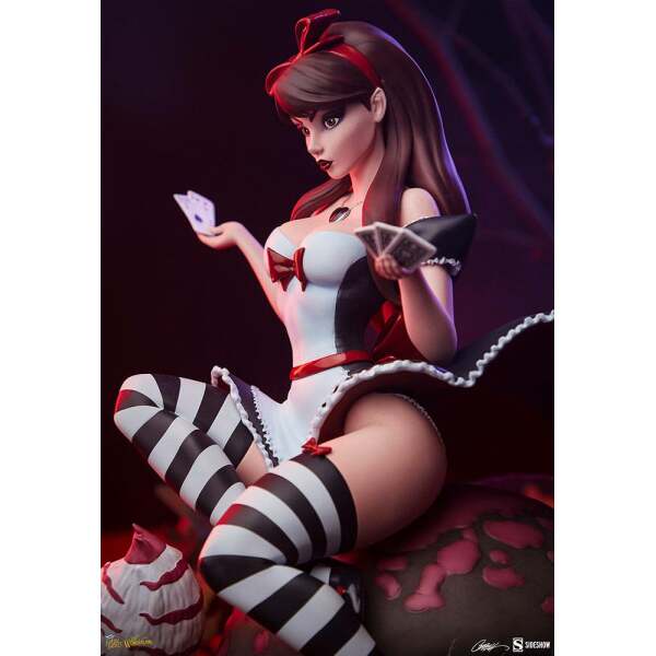 Estatua Alice in Wonderland Game of Hearts Edition Fairytale Fantasies Collection 34cm Sideshow Collectibles - Collector4U.com