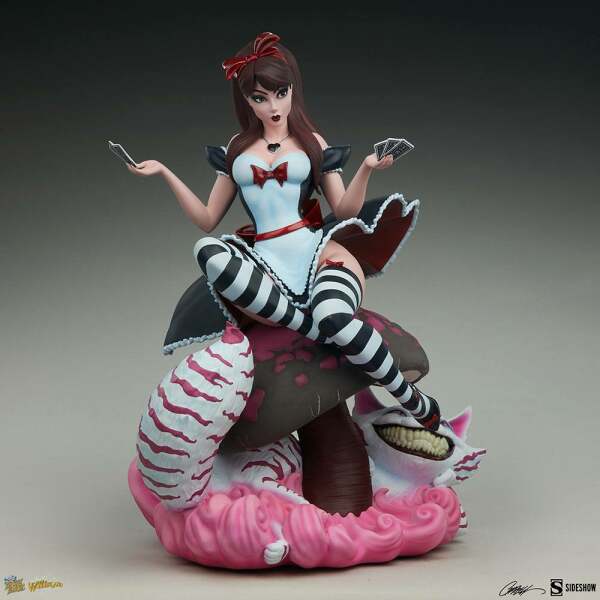 Estatua Alice in Wonderland Game of Hearts Edition Fairytale Fantasies Collection 34cm Sideshow Collectibles - Collector4U.com