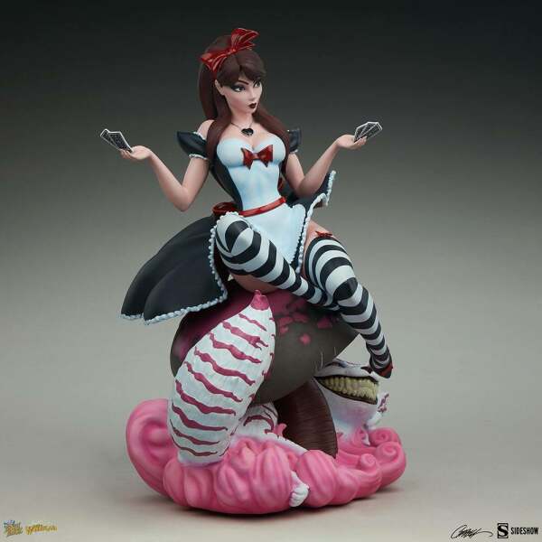 Estatua Alice in Wonderland Game of Hearts Edition Fairytale Fantasies Collection 34cm Sideshow Collectibles - Collector4U.com